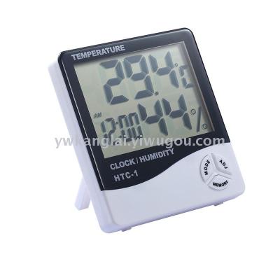 Temperature Moisture Meter Electronic Digital Display Large Screen Temperature Moisture Meter HTC-1