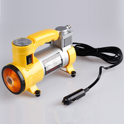 Automobile metal single - cylinder charging pump large - power electric tire pump car with light pump.