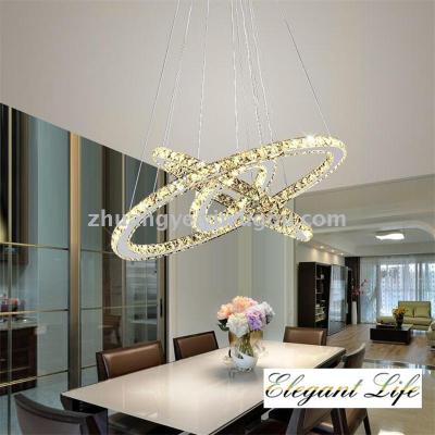 Crystal Chandelier Light Pendant Modern Chandeliers Dining Room Light Fixtures Lamp LED Flush Mount 7