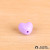 Straight Hole Acrylic Peach Heart Beads Candy Color Love Beads Beaded DIY Handmade Jewelry Accessories