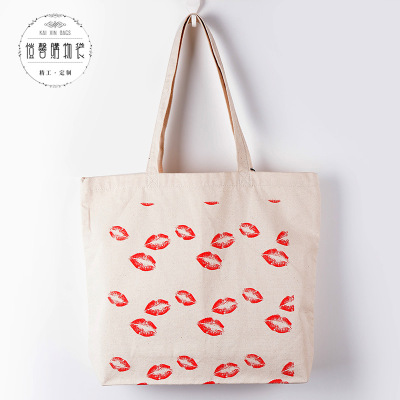 Customizable cotton-printed chintz tote shopping bag eco-canvas tote bag