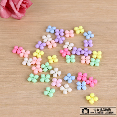 Acrylic Solid Color Scattered Beads Candy Color Beads DIY Handmade Beaded Accessories Material