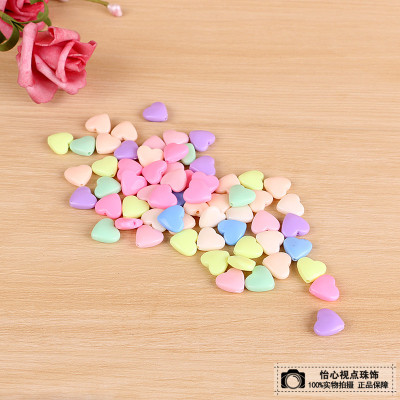 Handmade DIY Ornament Accessories Acrylic Beads Ice Cream Color Love Heart Children String Beads Material