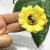 Simulated flower head small sun chrysanthemum flower artificial processing fake flower head accessories accessories.