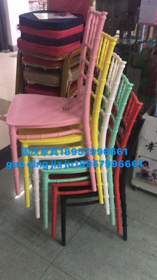 Bamboo chair wedding banquet plastic material wear-resistant breathable