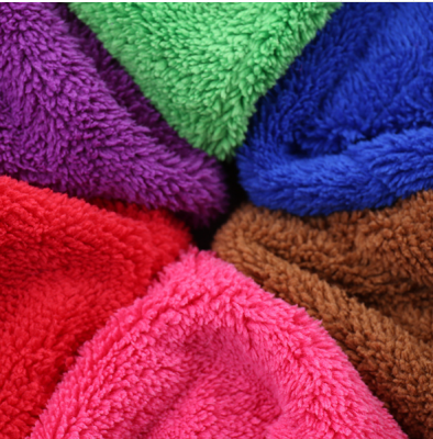 Double layer compound coral fleece household daily towel.
