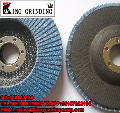 5inch 125x22mm4inch 100x16mm Flap Disc With Blue Color Zirconia Alumina .