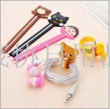 Korean Cute Cartoon Small Serrated Perforated Cable Winder Earphone Cable Tie 11G