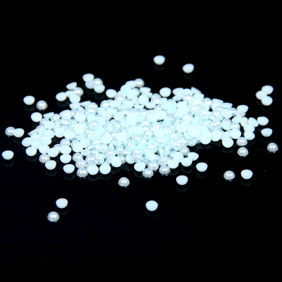 1.5-14mm Light blue Half Round Resin Pearls Flatback Imitation Crafts Scrapbooking Beads Use Glue DIY