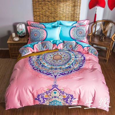 Spring and summer new  trade gifts  european-style large jacquard European and American six pieces of three-piece quilt.