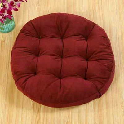 Corduroy large round cushion pillow.