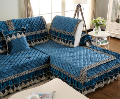 Italian velvet lace upholstery cushion.