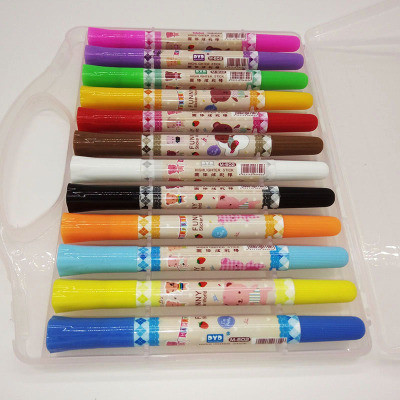 Multi-m -602 boxes of solid display of the solid color of the rotary crayon 12 color painting pen DIY.