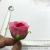 Small rose flower imitation silk flower wedding accessories process fake flower head.