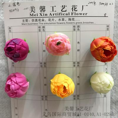 Artificial flower small rose bud process flower silk flowers artificial flower head accessories accessories.