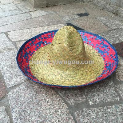 Square straw hats Hat-sunflower leaves Mexico Cap Barret bullfighting Carnival Hat Easter hats