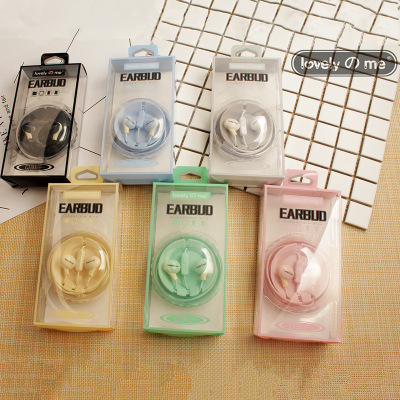 Jhl-ej032 winder receiver box small earphone ear candy color student couple earphone wire control tape..