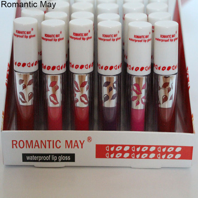 Romantic May12 Matte Lip Glaze Cosmetic Factory Direct Sales Makeup Lip Gloss Lipstick Non-Stick Cup