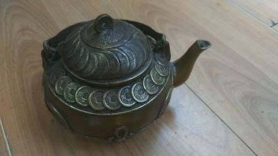 Decorative Crafts Daily Necessities Antique Brass Teapot