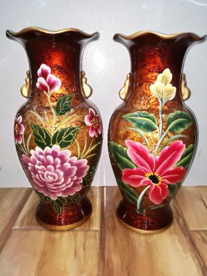 Ceramic vase hand-painted Ceramic crafts craft decoration