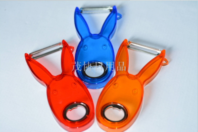 Factory Direct Sales Multifunctional Bunny Paring Knife (2 and 1) Peeler TV Products