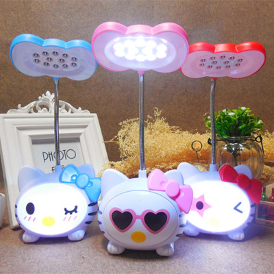 9 cartoon KT cat eye lamp LED students learn to read the lamp at the bedside lamp.