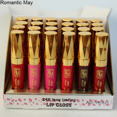 Romantic May Gold Cover Colorful Multi-Color Liquid Lipstick 24-Hour Waterproof Non-Makeup Lip Gloss Factory Direct Sales