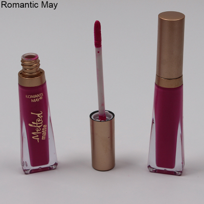 Romantic May Flat Bottom Tube Lip Gloss Lip Oil Foreign Trade Cosmetics Beauty Makeup Packaging Wholesale