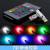 Car LED light 7 color remote control flash drive light 12V decorative light T10 colored lights