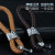 Leather rope braiding car with key chain car zinc alloy horseshoe key piece spider creative car supplies.