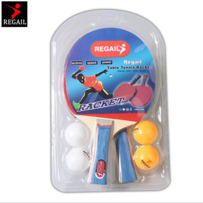 The round head blister table tennis racket cross - border business exclusively for entertainment racket