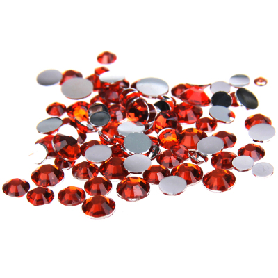 Orange Color Glue On Resin Rhinestones 2mm-6mm