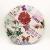 Plate new hundred flowers series plate plastic plate fashionable European food cushion plate circular plate