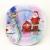 Father Christmas Pattern Plates Classic Round Plate Decorative Charger Plates for Wedding Party 
