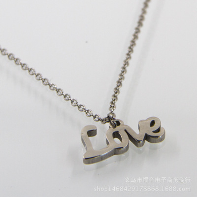 stainless steel pendant high quality Love clavicular chain