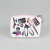 Square digital printing European style small wallet.