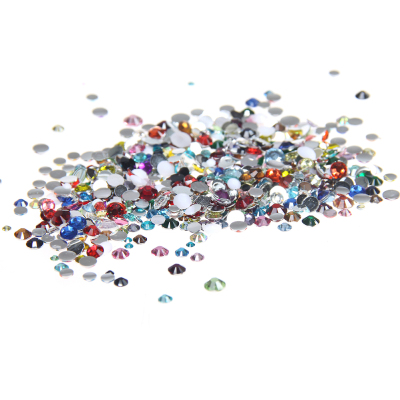 Mixed clors Color Glue On Resin Rhinestones 2mm-6mm