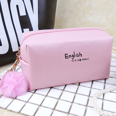 Fashion square pill cosmetic bag.