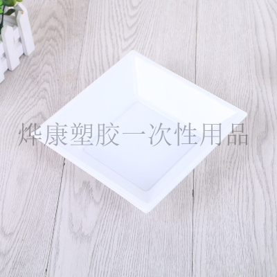 Disposable Plate Square Color Plate Four Colors