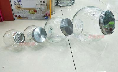 Glass bottle glass jar sealed storage tank many size 