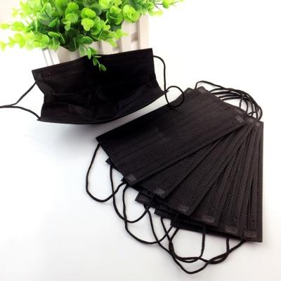 Spring and summer thin non-woven men and women sun mask total disposable mask 10 black manufacturers wholesale
