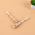 Kitchen Pure Wooden Garlic Handle Tools Household Meshed Garlic Device Handmade Home Garlic Press Wholesale