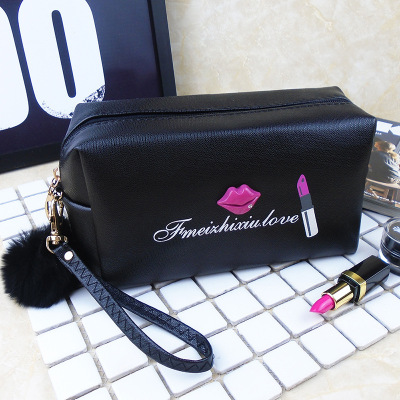 Makeup bag large size small cute portable retro mini waterproof little lady portable cosmetic bag travel.