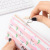 flamingo cactus trapezoid pen bag Korean style fresh color student large capacity zipper pencil case pen bag