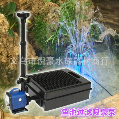 The factory directly sells The colorful LED fountain pump with flashing light pond fountain pump.