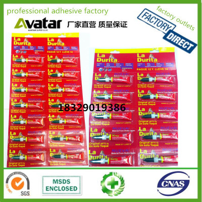  Ladurit NUEVA General Purpose Super Glue Red Card For Spanish Market 14pcs packing