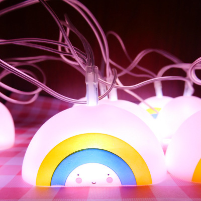 Creative gifts remote rainbow LED lights string bar lights decorated with lights and cartoon festival lights.