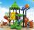 Hualong Factory Direct Sales Plastic Combination Slide Outdoor Play Toys Kindergarten Swing Combination Slide