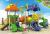 Kids' Outdoor Slide Swing Frame Amusement Facilities Large Toy Plastic Combination Slide Swing Climbing Frame
