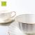Porcelain Cup and Saucer Bone China Black Tea Cup Saucer High-Grade Ceramic Cup Dish Bone China Coffee Cup Export Cup and Saucer
